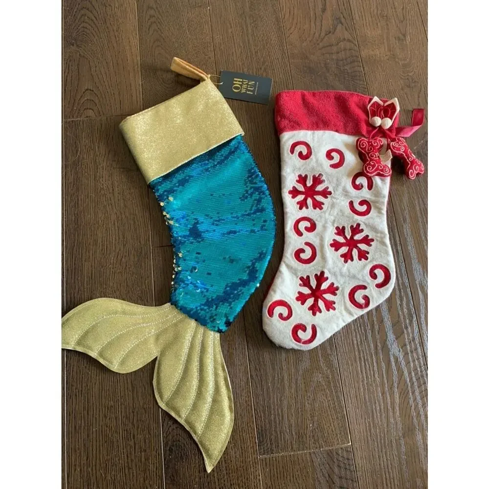 Bundle of‎ 2 christmas boots